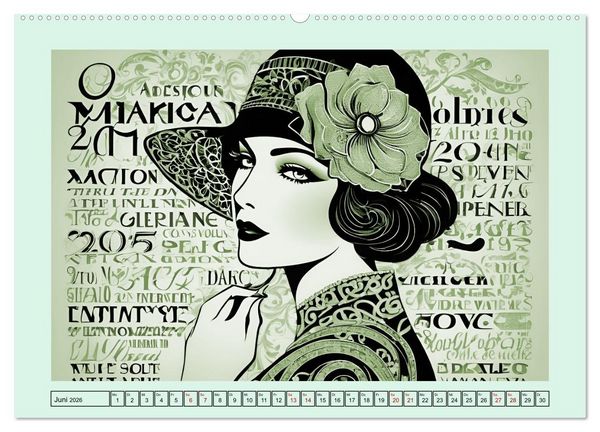 Produktbild: Frauenbilder im Wandel der Zeiten (Wandkalender 2026 DIN A2 quer), CALVENDO Monatskalender