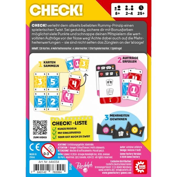 Produktbild: GAME FACTORY - Check! (d)