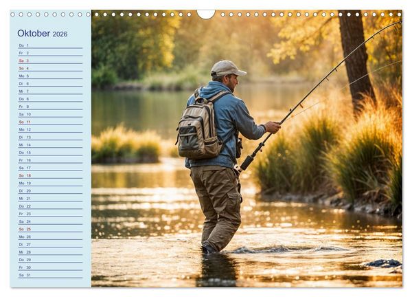 Produktbild: KI Aqua-Emotionen - Ein Jahr voller Wassersport (Wandkalender 2026 DIN A3 quer), CALVENDO Monatskalender