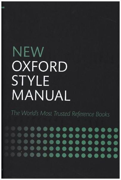 Produktbild: New Oxford Style Manual
