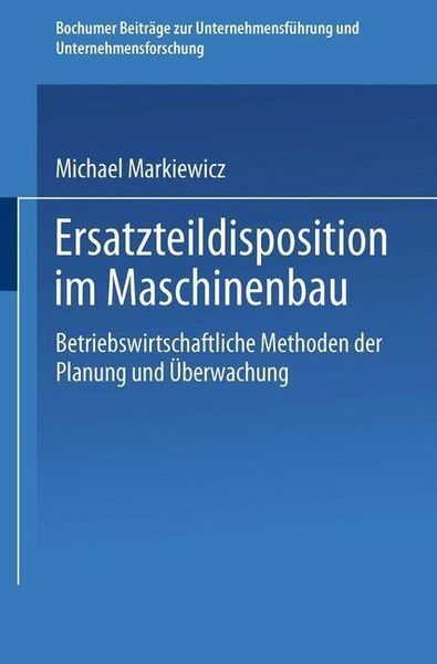 Produktbild: Ersatzteildisposition im Maschinenbau