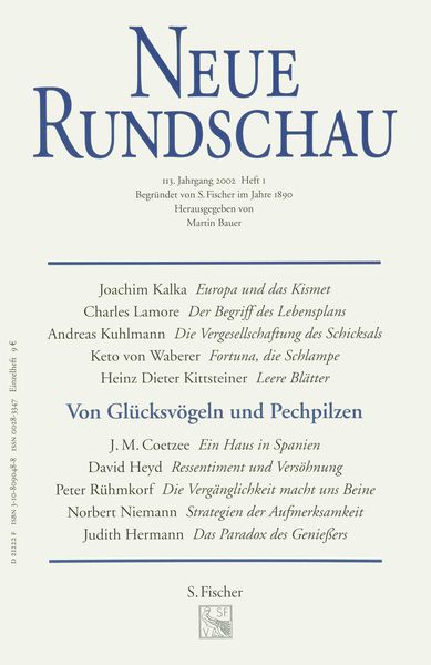 Produktbild: Neue Rundschau 2002/1