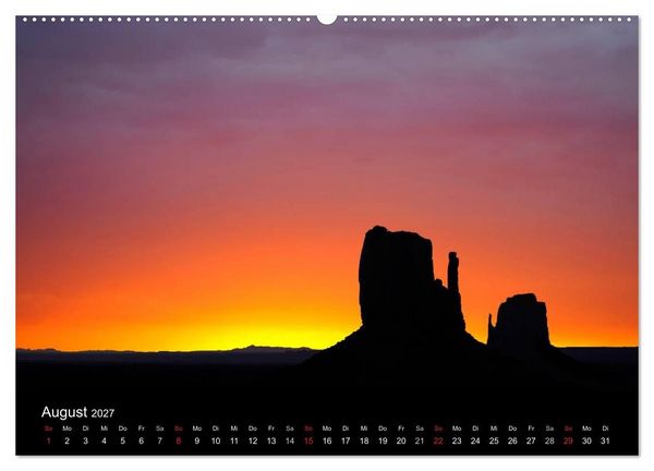Produktbild: USA - Monument Valley (Wandkalender 2027 DIN A2 quer), CALVENDO Monatskalender