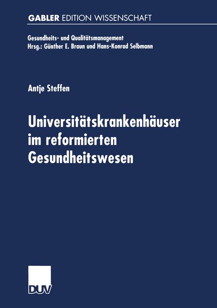 Produktbild: Universit&auml;tskrankenh&auml;user im reformierten Gesundheitswesen