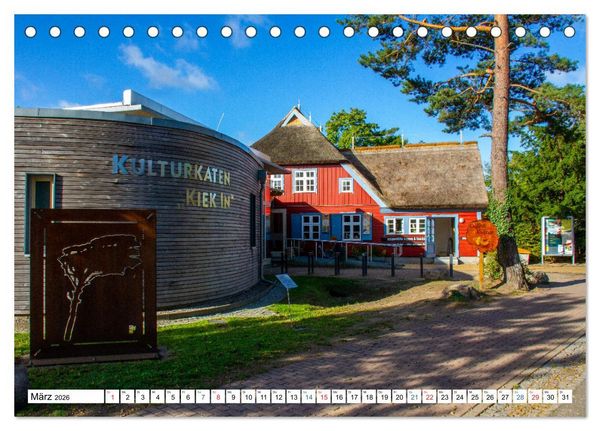 Produktbild: Prerow auf dem Dar&szlig; - Sehnsuchtsort an der Ostsee (Tischkalender 2026 DIN A5 quer), CALVENDO Monatskalender