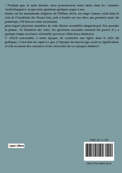 Produktbild: Du style gothique au dix-neuvi&egrave;me si&egrave;cle