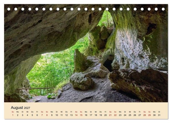 Produktbild: Franken - eine Region voller Naturwunder (Tischkalender 2027 DIN A5 quer), CALVENDO Monatskalender