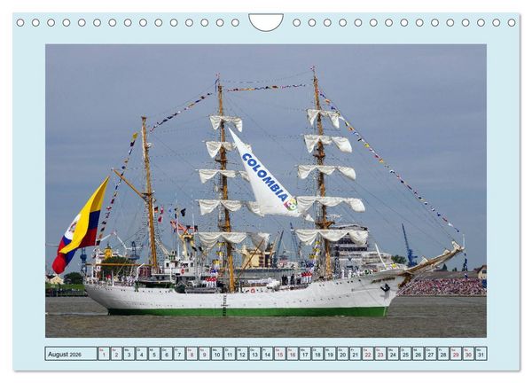 Produktbild: Segelschulschiffe aus aller Welt (Wandkalender 2026 DIN A4 quer), CALVENDO Monatskalender