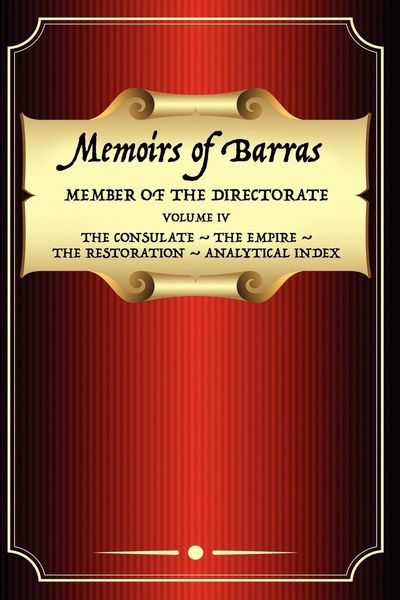 Produktbild: Memoirs of Barras Vol 4