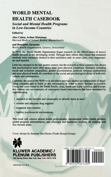Produktbild: World Mental Health Casebook