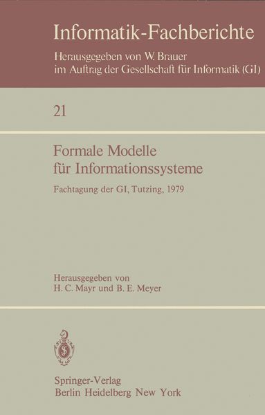 Produktbild: Formale Modelle f&uuml;r Informationssysteme