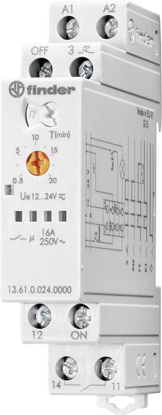 Finder Stromstoß-Schalter Hutschiene 13.61.0.024.0000 1 Wechsler 1St.