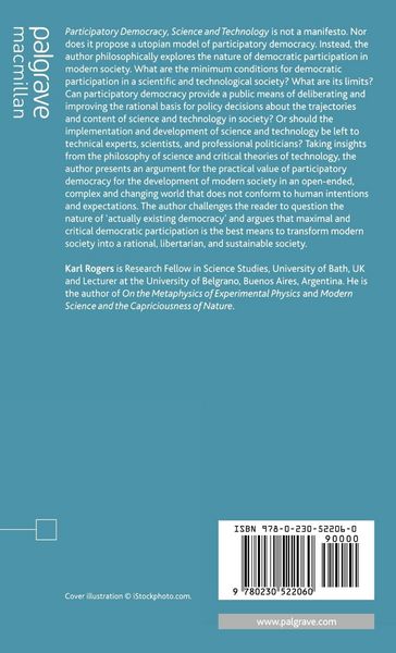 Produktbild: Participatory Democracy, Science and Technology