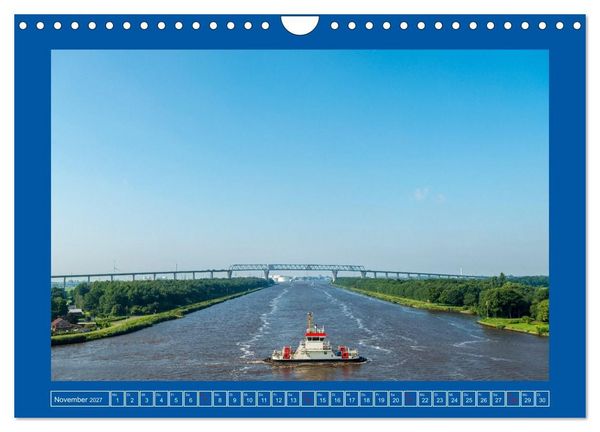 Produktbild: Unterwegs auf dem Nord-Ostsee-Kanal (Wandkalender 2027 DIN A4 quer), CALVENDO Monatskalender