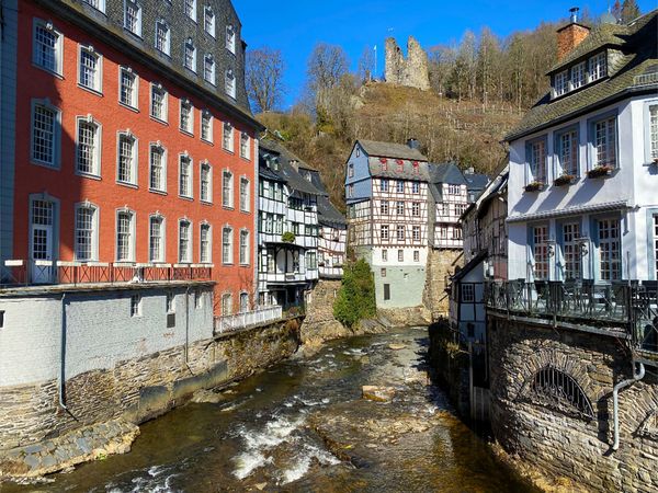 Produktbild: CALVENDO Puzzle Blick auf die Haller-Ruine | 1000 Teile Lege-Gr&ouml;&szlig;e 64x48cm Foto-Puzzle f&uuml;r gl&uuml;ckliche Stunden