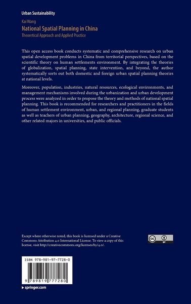 Produktbild: National Spatial Planning in China