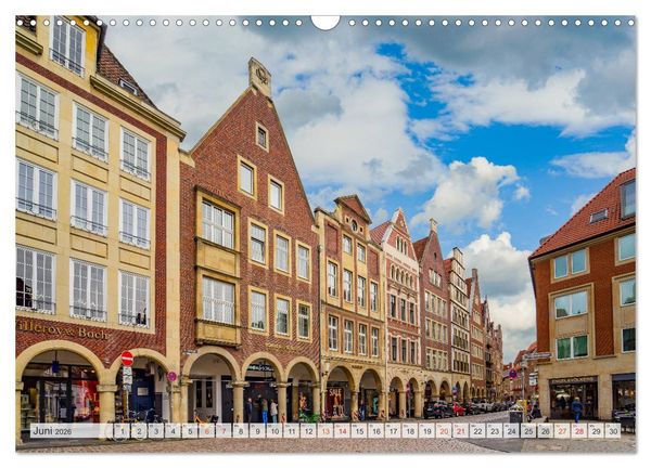 Produktbild: M&uuml;nster Impressionen (Wandkalender 2026 DIN A3 quer), CALVENDO Monatskalender