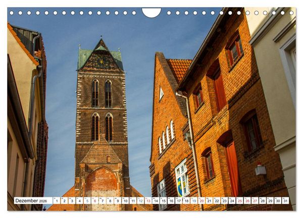 Produktbild: Stadt Wismar 2026 (Wandkalender 2026 DIN A4 quer), CALVENDO Monatskalender