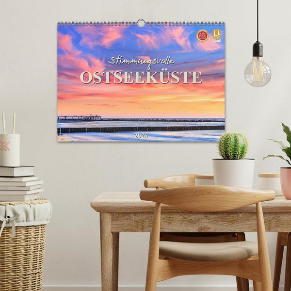 Produktbild: Stimmungsvolle Ostseek&uuml;ste 2026 (Wandkalender 2026 DIN A3 quer), CALVENDO Monatskalender
