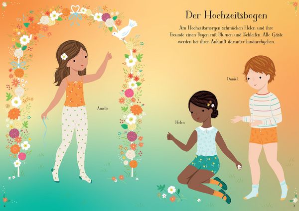 Produktbild: Mein erstes Anziehpuppen-Stickerbuch: Helen auf dem Hochzeitsfest