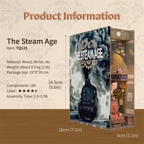 Book Nook DIY Bücherecke The Steam Age