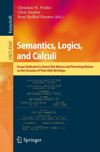 Produktbild: Semantics, Logics, and Calculi