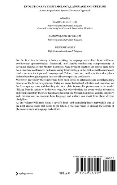 Produktbild: Evolutionary Epistemology, Language and Culture