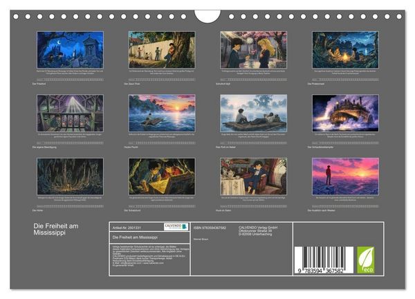 Produktbild: Die Freiheit am Mississippi (Wandkalender 2027 DIN A4 quer), CALVENDO Monatskalender