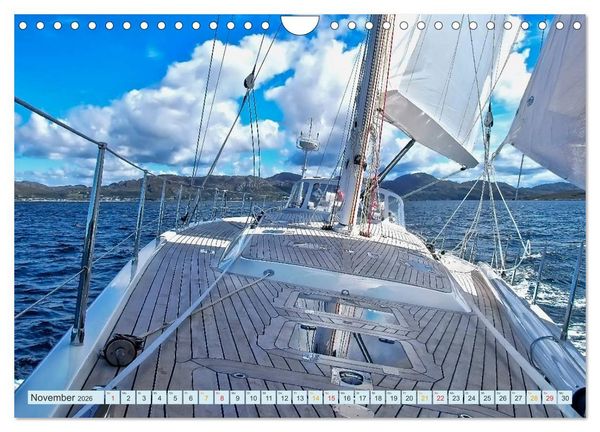 Produktbild: Segeln - Freiheit und Abenteuer (Wandkalender 2026 DIN A4 quer), CALVENDO Monatskalender