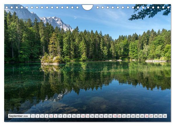 Produktbild: Ein Sommer rund um Garmisch-Partenkirchen (Wandkalender 2026 DIN A4 quer), CALVENDO Monatskalender