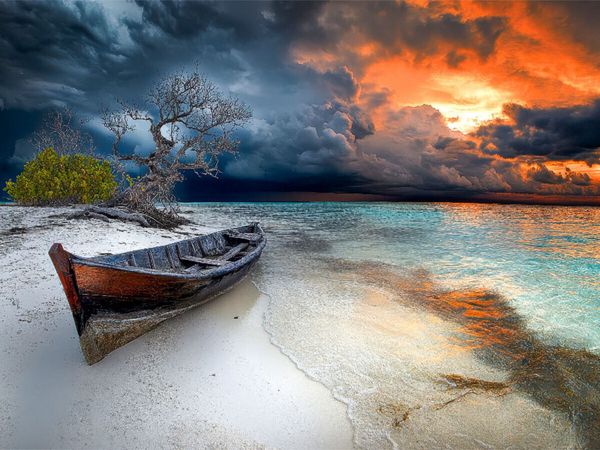 Produktbild: CALVENDO Puzzle Boot am Wasser | 1000 Teile Lege-Gr&ouml;&szlig;e 64x48cm Foto-Puzzle f&uuml;r gl&uuml;ckliche Stunden