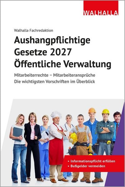 Produktbild: Aushangpflichtige Gesetze 2027 &Ouml;ffentliche Verwaltung