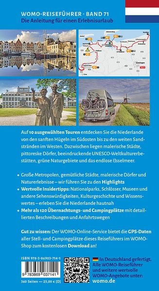 Produktbild: Entdeckertouren mit dem Wohnmobil Niederlande