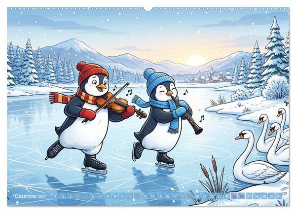 Produktbild: Tierisch musikalisch - Taktgef&uuml;hl mit Humor (Wandkalender 2027 DIN A2 quer), CALVENDO Monatskalender