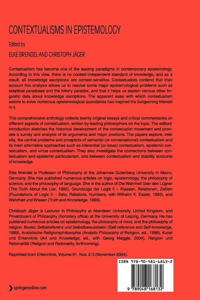 Produktbild: Contextualisms in Epistemology