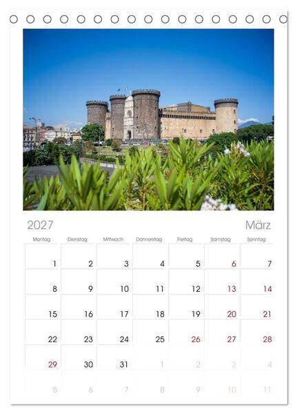 Produktbild: Tischplaner 2027 - Wundersch&ouml;nes Neapel - Bella Napoli (A5 Tischkalender zum Aufstellen) CALVENDO
