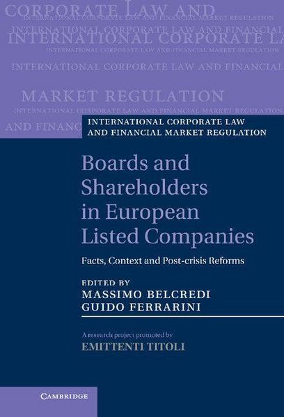 Produktbild: Boards and Shareholders in European Listed Companies