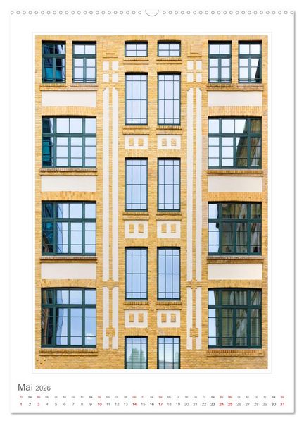 Produktbild: Architektur. eindrucksvolle Fassaden (Wandkalender 2026 DIN A2 hoch), CALVENDO Monatskalender
