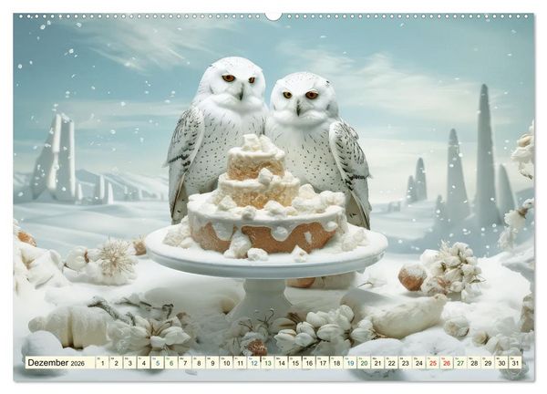 Produktbild: Die Desserttafel ist gedeckt - Humorbilder (Wandkalender 2026 DIN A2 quer), CALVENDO Monatskalender