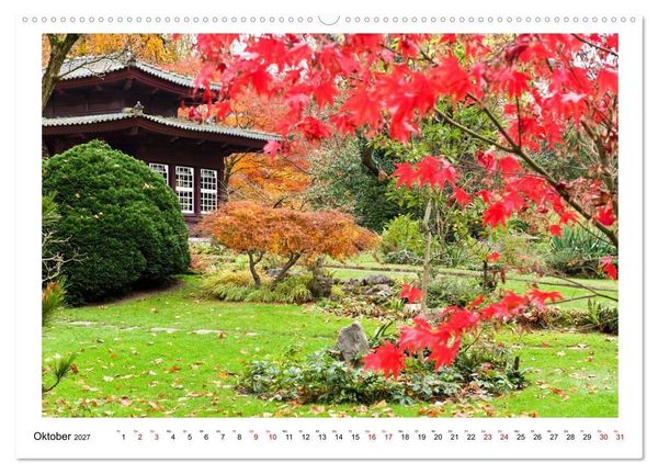 Produktbild: Japanische G&auml;rten in Deutschland (Wandkalender 2027 DIN A2 quer), CALVENDO Monatskalender