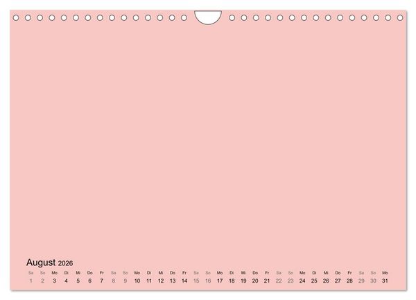 Produktbild: DIY Bastel-Kalender -Warme Pastell Farben- Zum Selbstgestalten (Wandkalender 2026 DIN A4 quer), CALVENDO Monatskalender