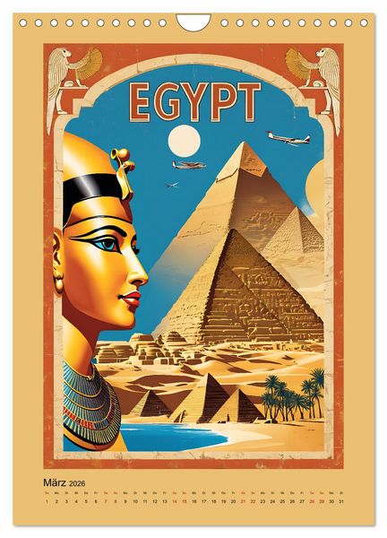 Produktbild: World Travel Poster - nostalgische Reise um die Welt (Wandkalender 2026 DIN A4 hoch), CALVENDO Monatskalender
