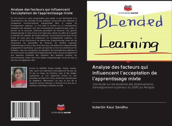 Produktbild: Analyse des facteurs qui influencent l'acceptation de l'apprentissage mixte