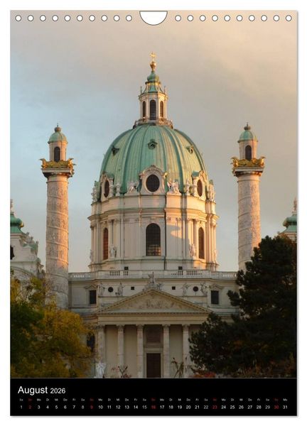 Produktbild: Metropole Wien (Wandkalender 2026 DIN A4 hoch), CALVENDO Monatskalender