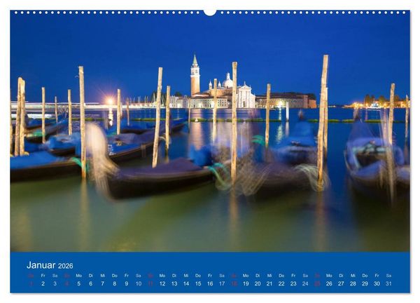 Produktbild: Mein lautloses Venedig (hochwertiger Premium Wandkalender 2026 DIN A2 quer), Kunstdruck in Hochglanz