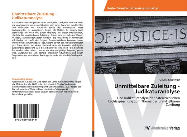 Produktbild: Unmittelbare Zuleitung - Judikaturanalyse