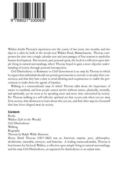Produktbild: Walden, Civil Disobedience & Walking (3 Classics in One Volume)