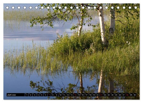 Produktbild: Wundersch&ouml;nes Finnisch - Lappland (Tischkalender 2026 DIN A5 quer), CALVENDO Monatskalender