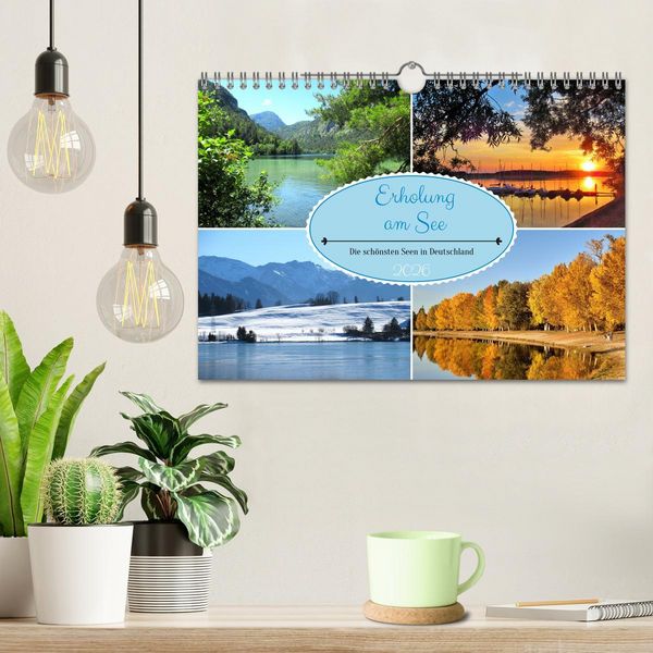 Produktbild: Erholung am See - Die sch&ouml;nsten Seen in Deutschland (Wandkalender 2026 DIN A4 quer), CALVENDO Monatskalender