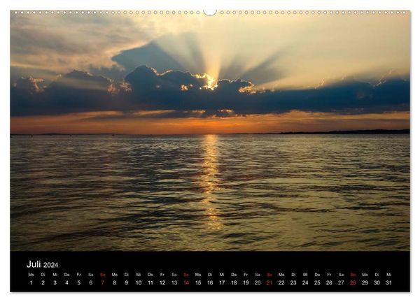 'Bis Zum Horizont (hochwertiger Premium Wandkalender 2024 DIN A2 Quer ...